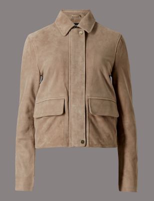 Suede Tailored Fit Jacket